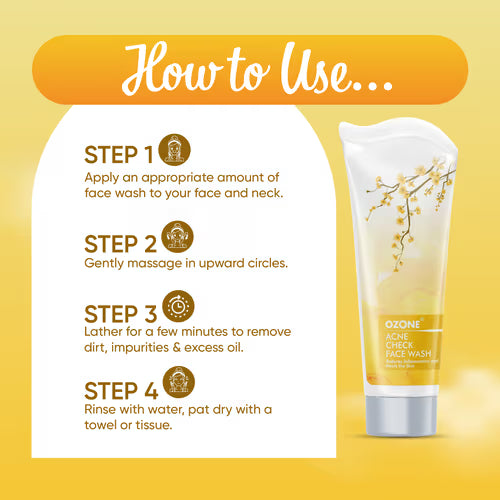 Ozone acne check face wash
