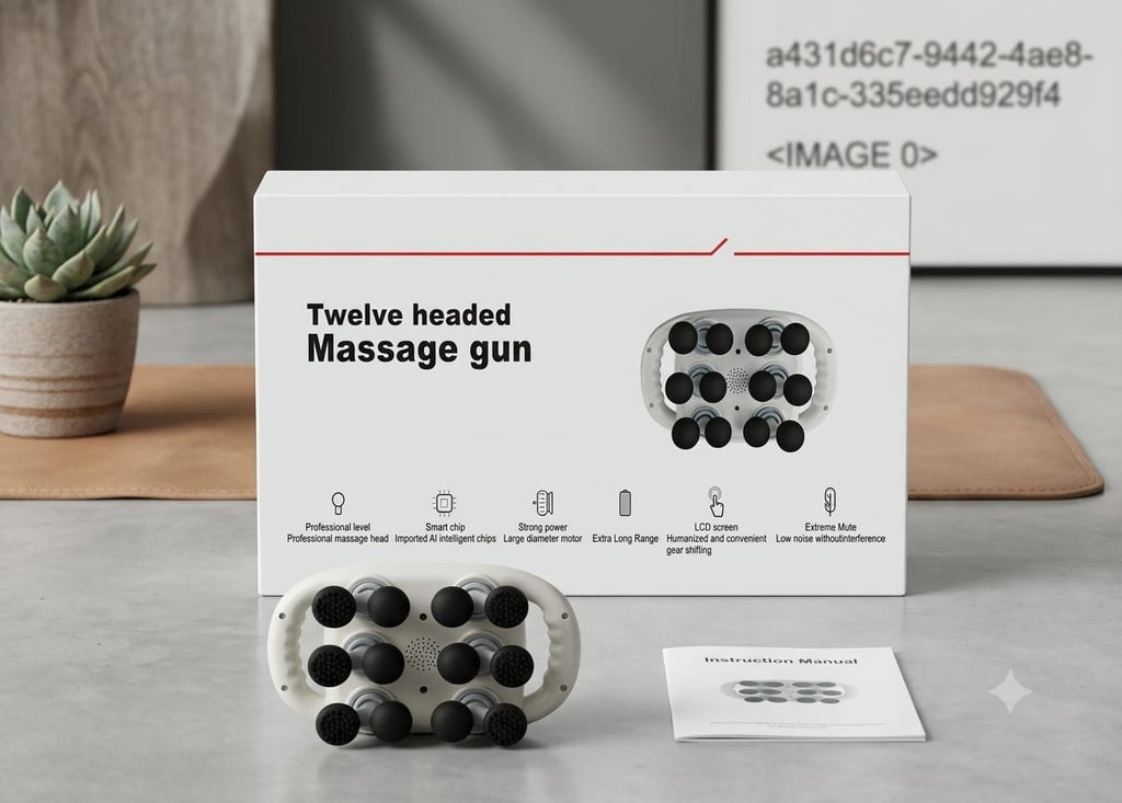 12 Headed massage gun