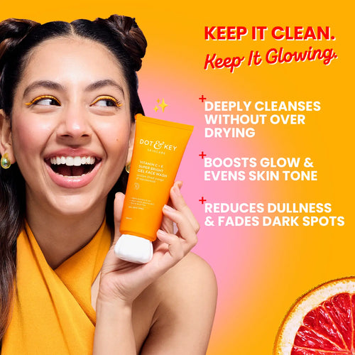 Dot & key VIT-C + E super bright gel face wash 100ml