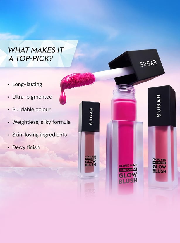 Sugar cloud nine niacinimide glow blush 7.6ml