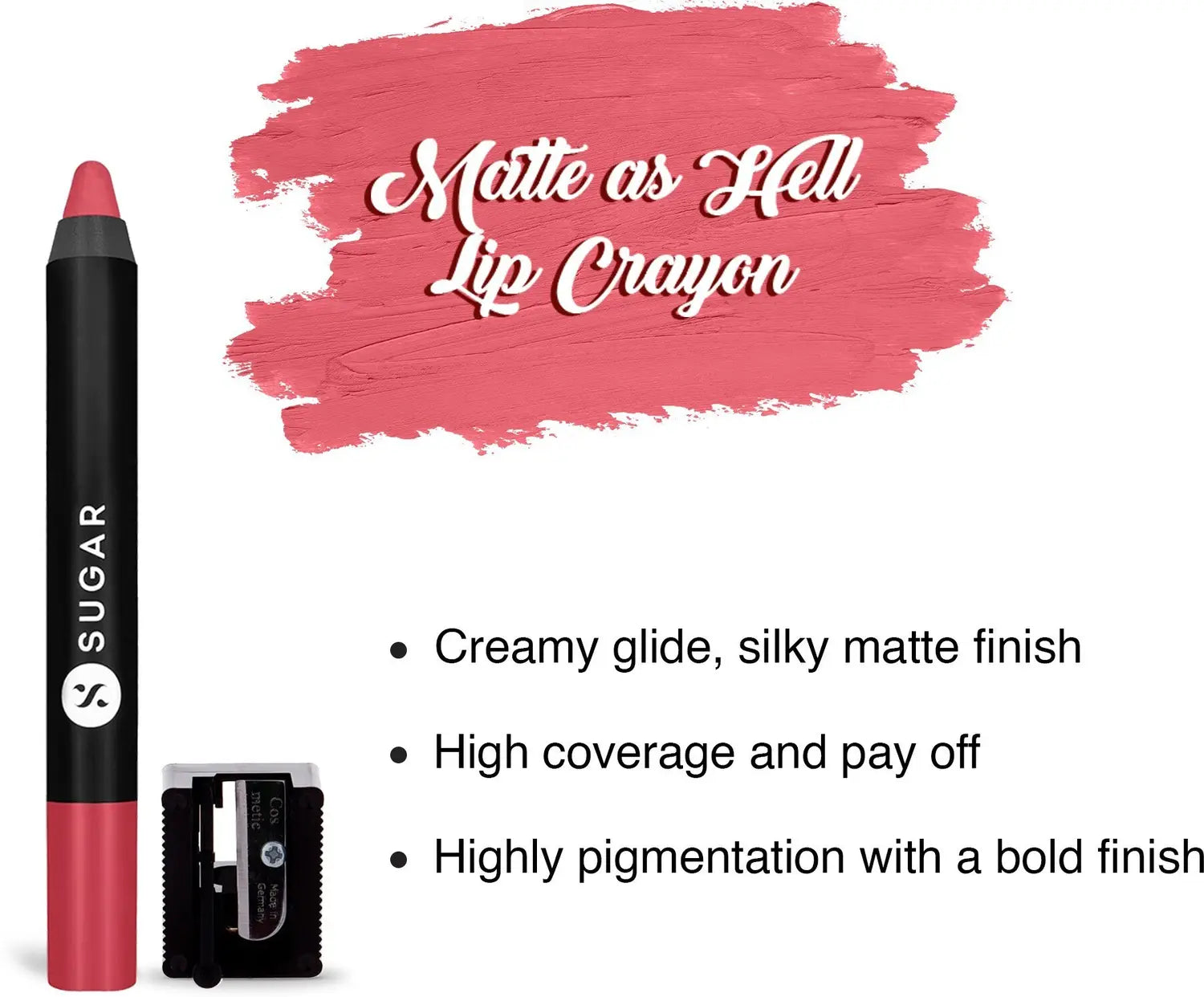 Sugar matte as hell crayon lipstick 2.8g