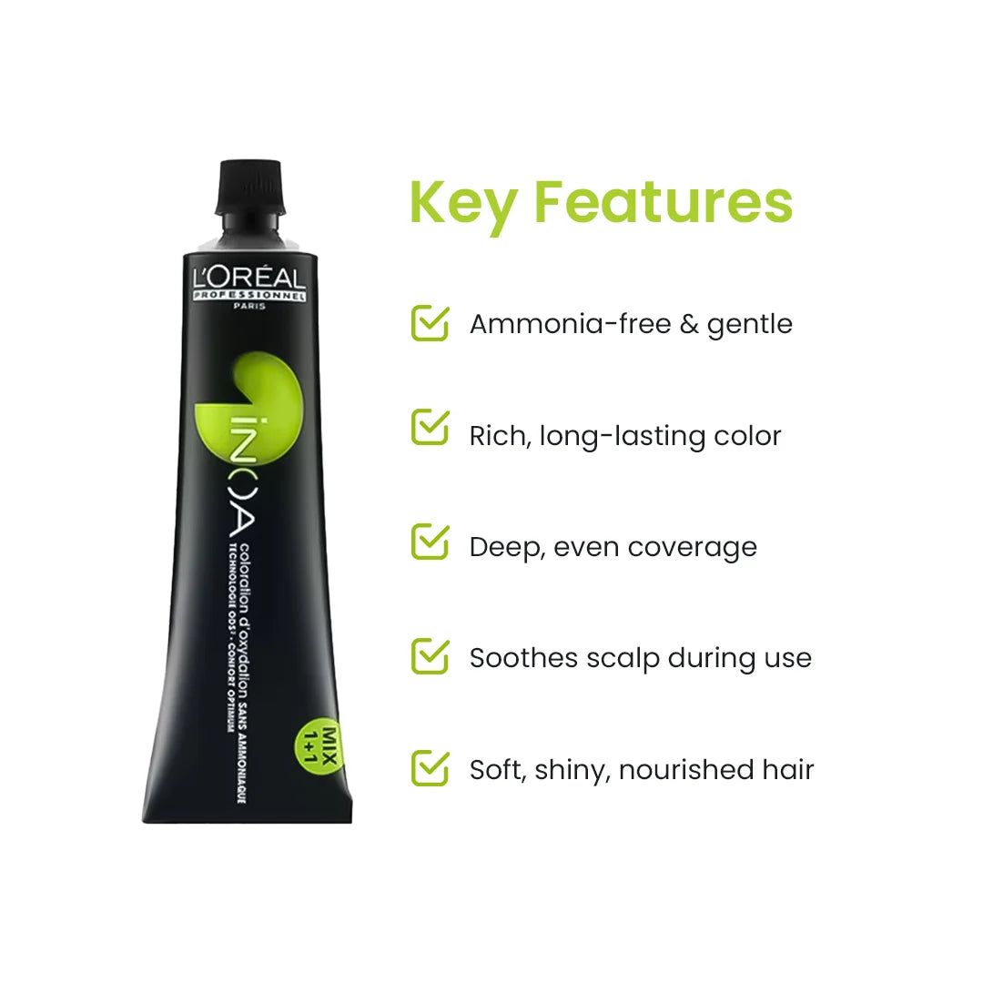 Loreal Inoa Ammonia Free Hair Color 60G 4.26