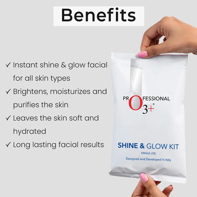 O3+ Shine & Glow Kit Single Use Facial Kit (38Gm)