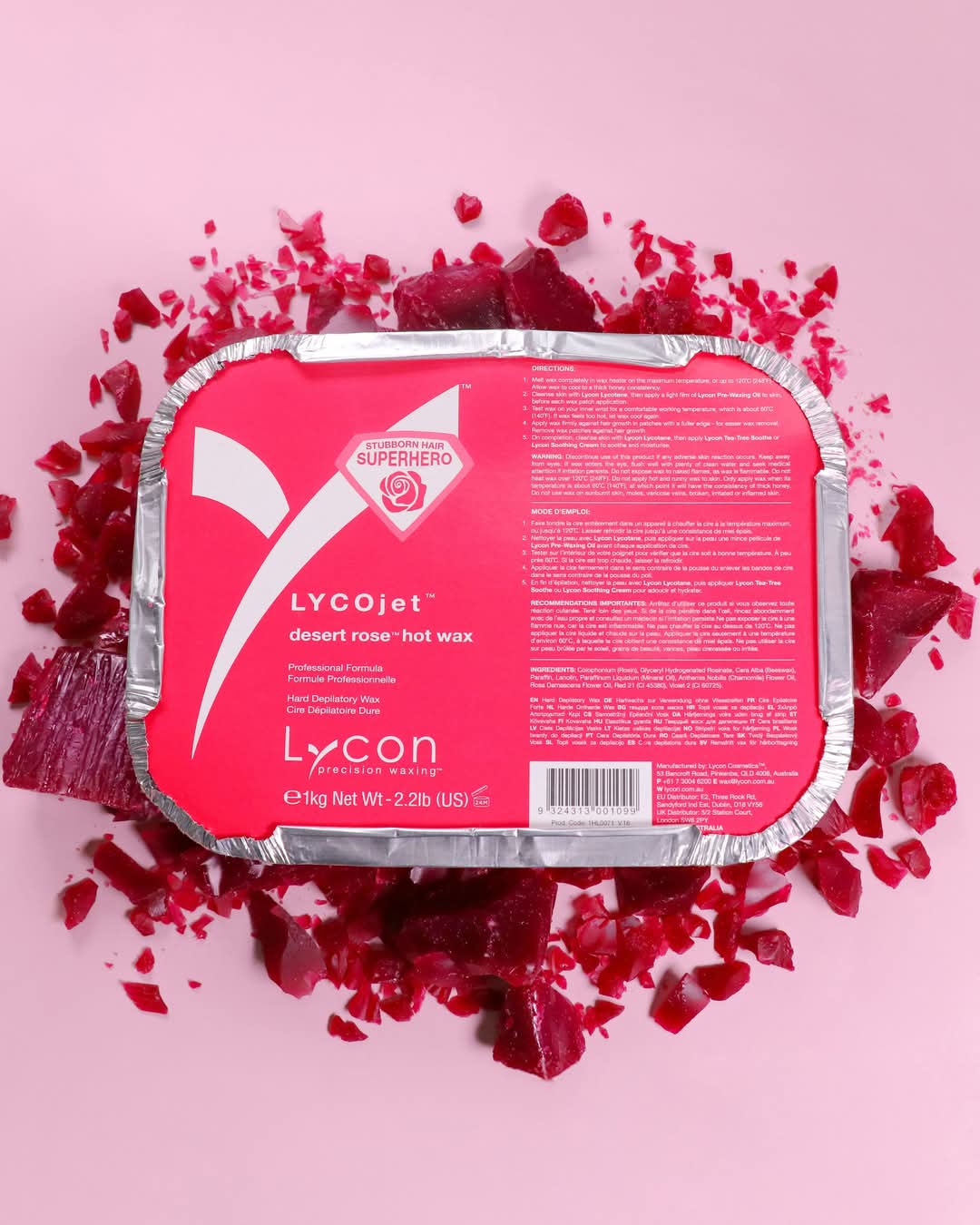 Lycon LYCOjet desert rose hot wax xxx 1kg