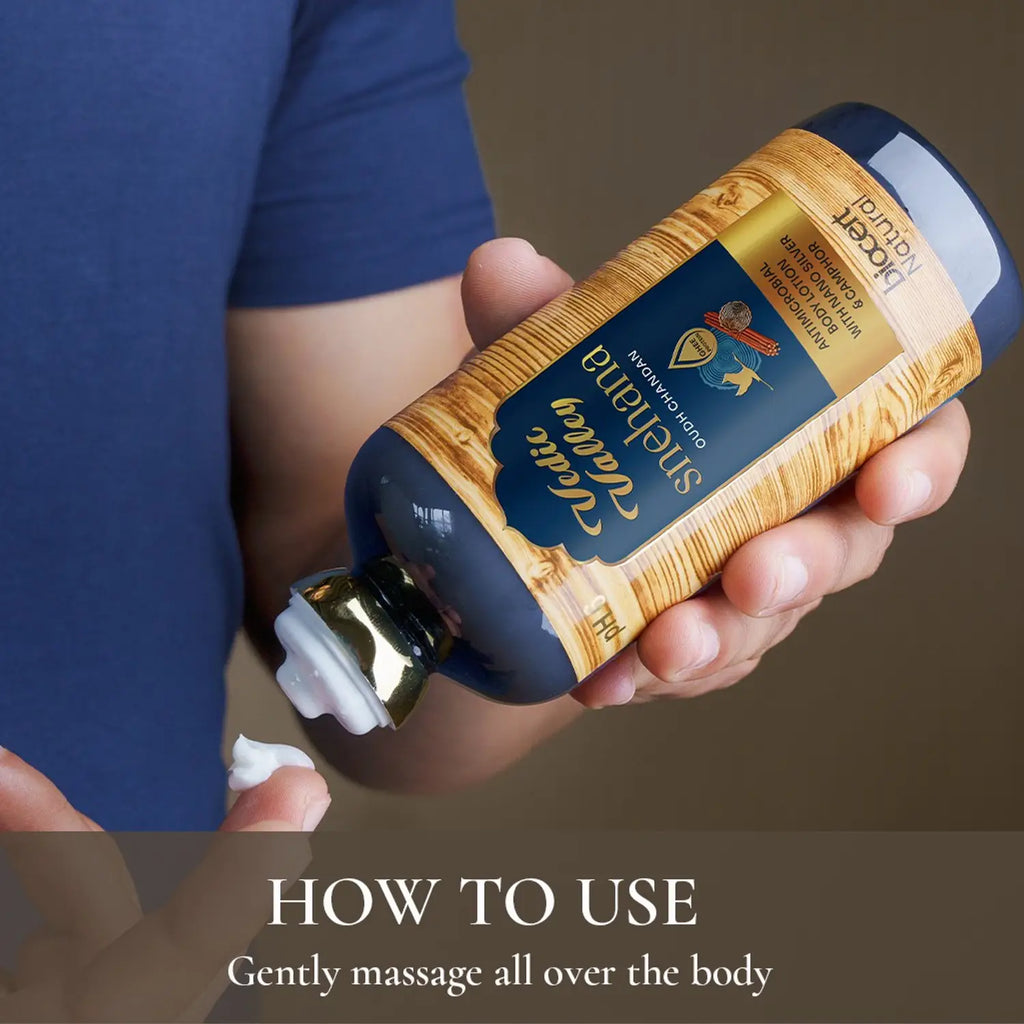 Vedic valley Oudh chandan antimicrobial body lotion 300ml