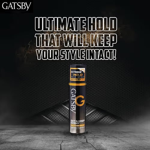 Gatsby extreme hold hair setting spray
