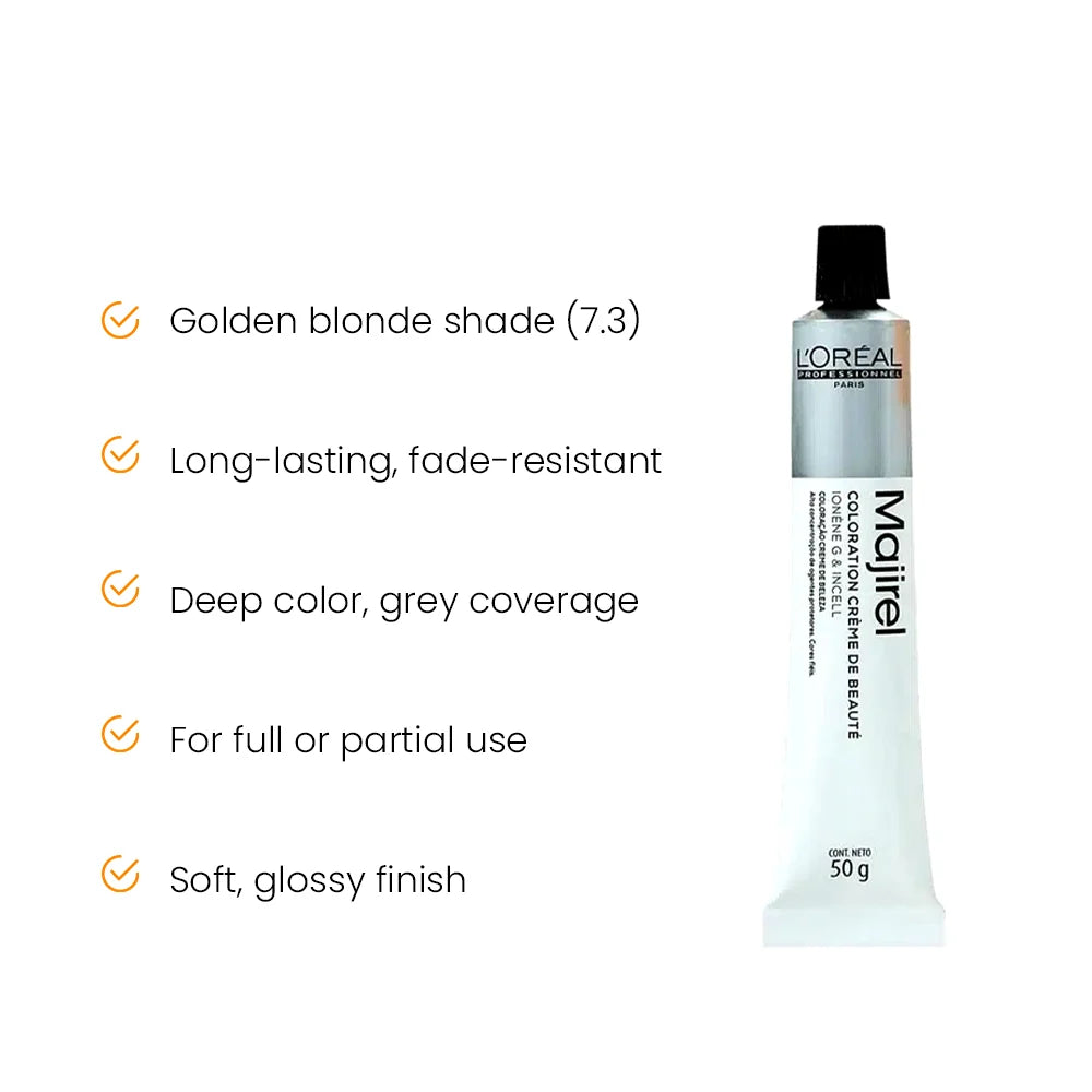 Loreal Majirel 7.3 Blonde With Gold 50Ml