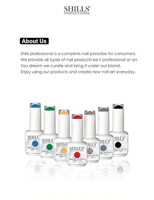 Shills soak off transparent gel polish