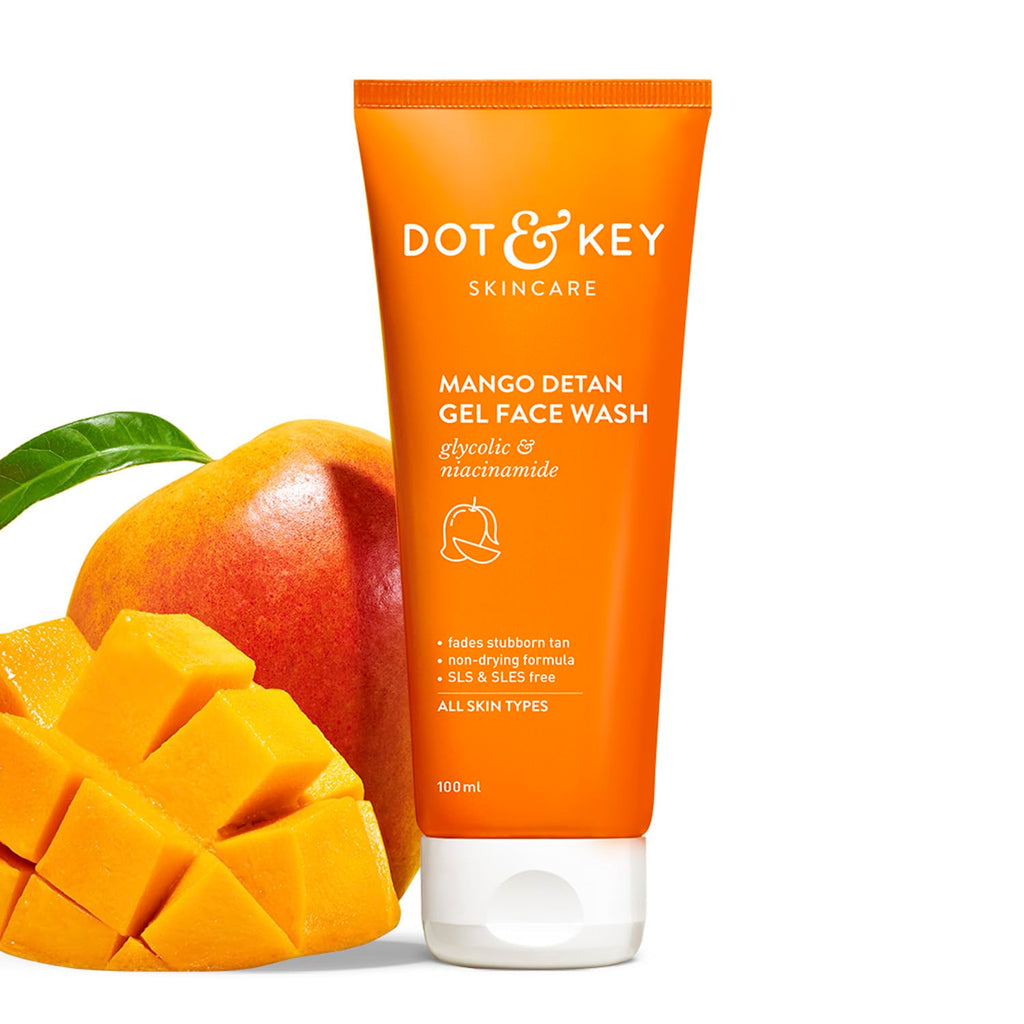 Dot & key mango detan gel face wash 100ml