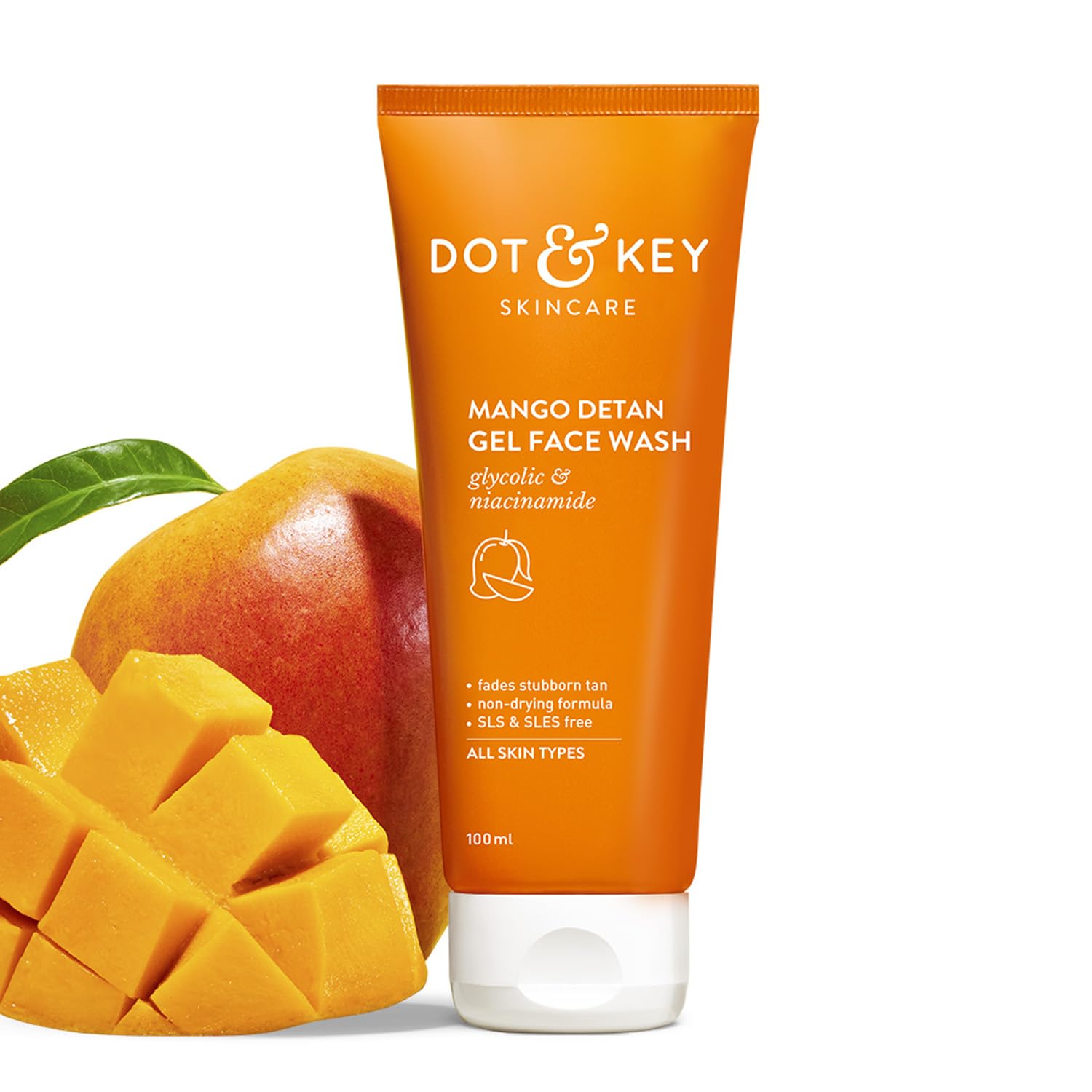 Dot & key mango detan gel face wash 100ml