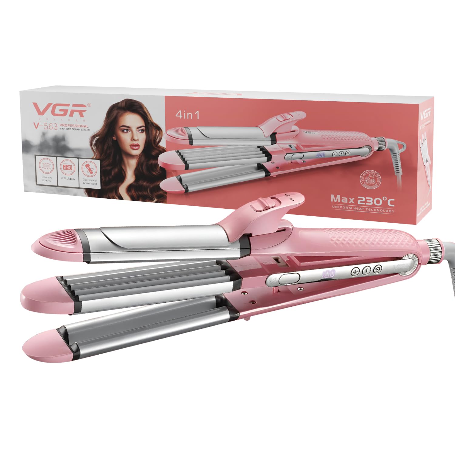 VGR V-563 4in 1 hair beauty styler