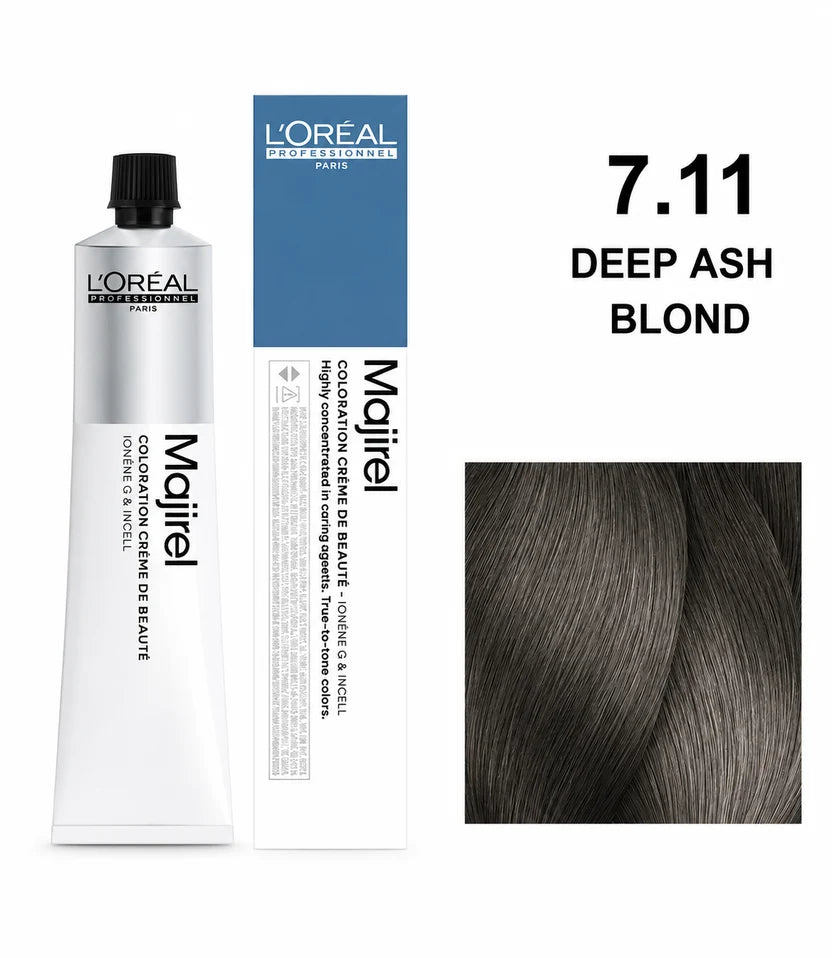 Loreal Majirel 7.11 Colour Tube 60Ml