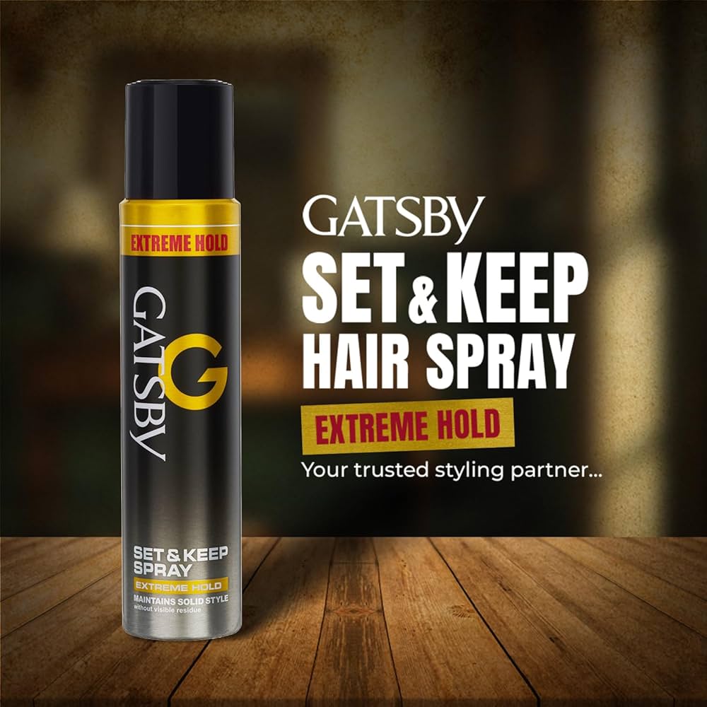 Gatsby extreme hold hair setting spray