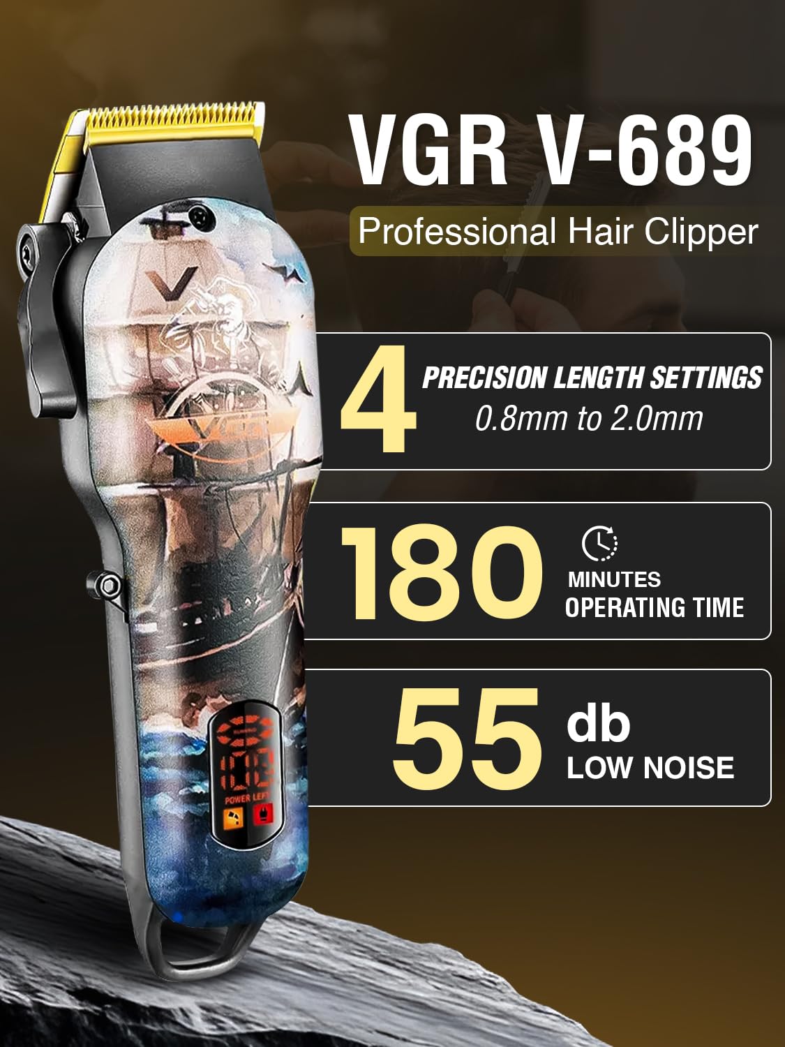 VGR V-689 hair clipper