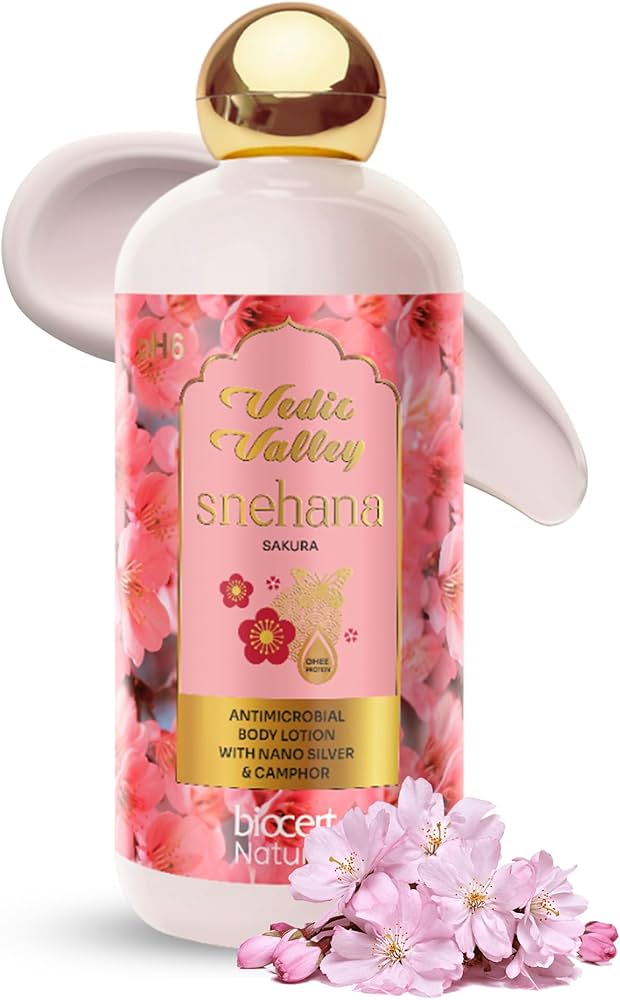 Vedic valley snehana sakura antimicrobial body  lotion 300ml
