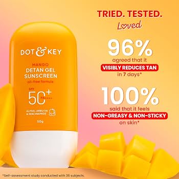 Dot & key detan gel sunscreen SPF 50 PA++++ 50g