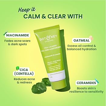 Dot & key cica calming blemish clearing gel face wash 100ml