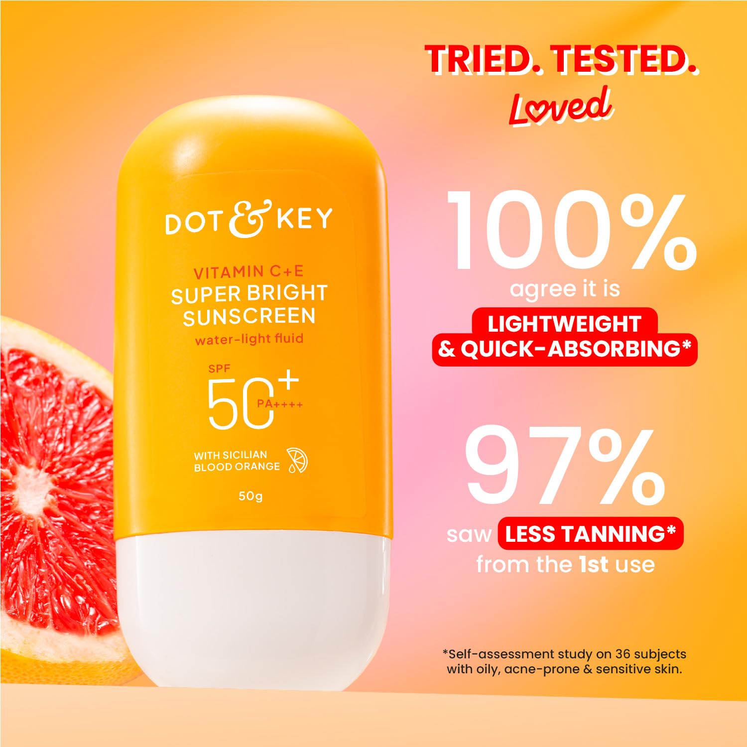 Dot & key vitamin C+E super bright sunscreen SPF 50 PA++++ 50g