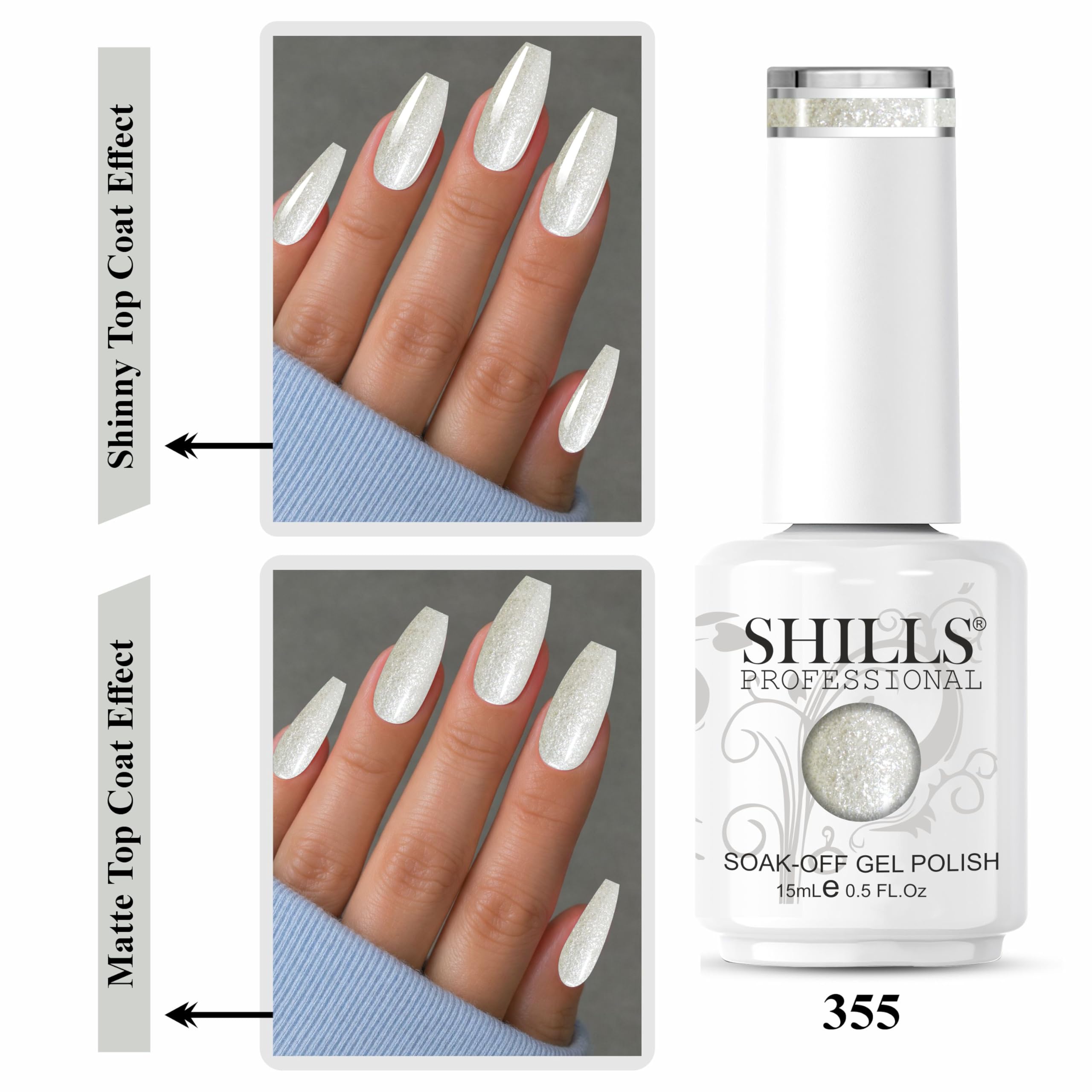 Shills soak off glitter gel polish