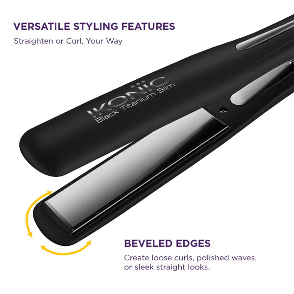 Ikonic profissonal  black titanium slim