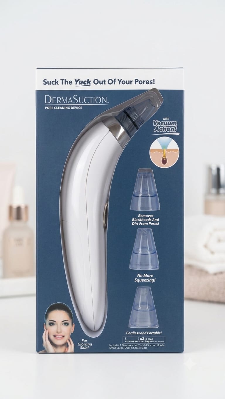Derma suction with vacuum action