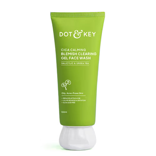 Dot & key cica calming blemish clearing gel face wash 100ml