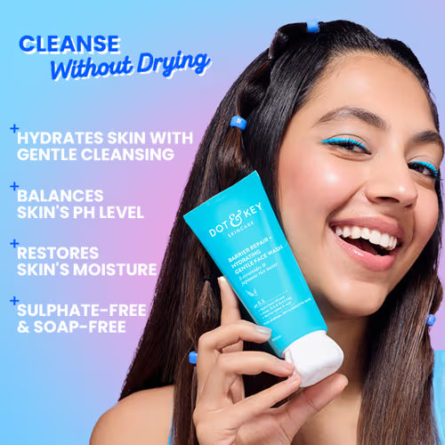 Dot & key barrier repair + hydrating gentle face wash 100ml