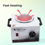 Hector Professional Wax Heater with Temprature control and single pot for Salon/Home use