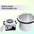 Hector Professional Wax Heater with Temprature control and single pot for Salon/Home use