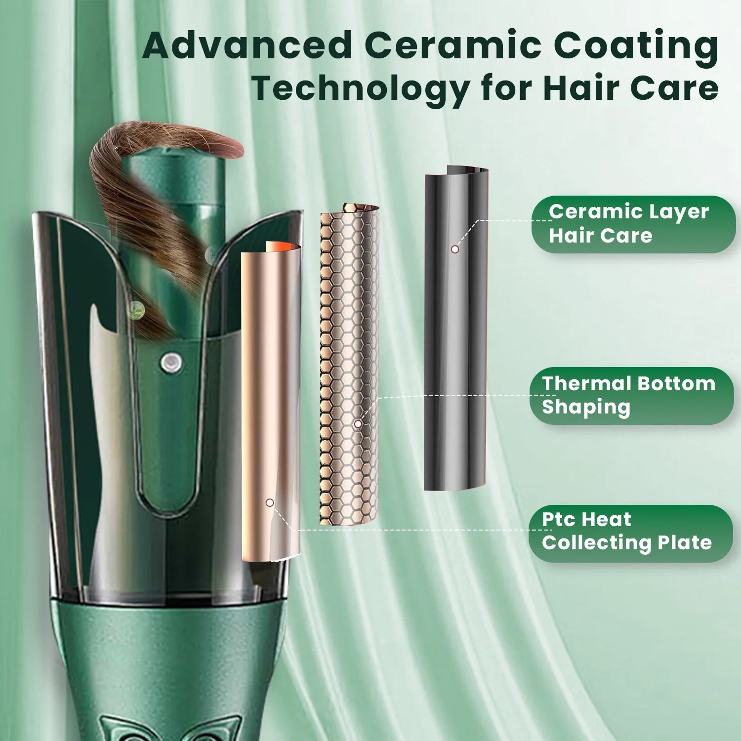 VGR V-583 automatic curling iron