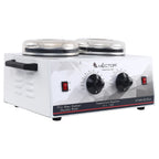 Hector Professional Double Wax Heater with Temperature control and double pot for Salon/Home