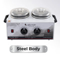 Hector Professional Double Wax Heater with Temperature control and double pot for Salon/Home