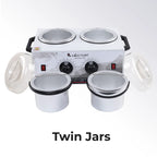 Hector Professional Double Wax Heater with Temperature control and double pot for Salon/Home