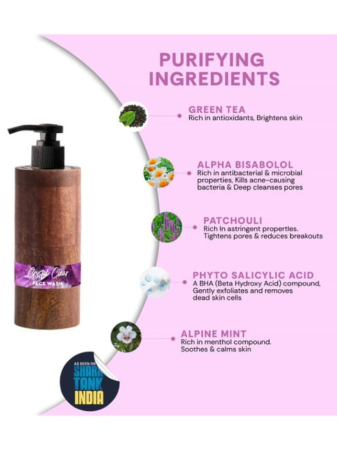 Mintree Organic Crystal Clear Face Wash - 100 ml