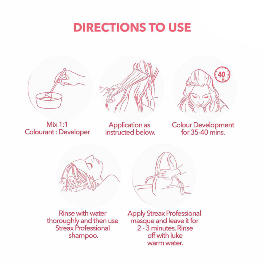 Streax Professional Developer For Argan Secrets Colourant 20 Volume 9% 1000ml
