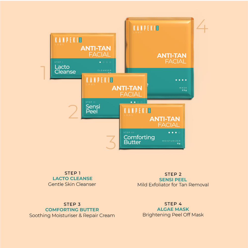 Kanpeki labs pro ANTI-TAN FACIAL 4 STEP