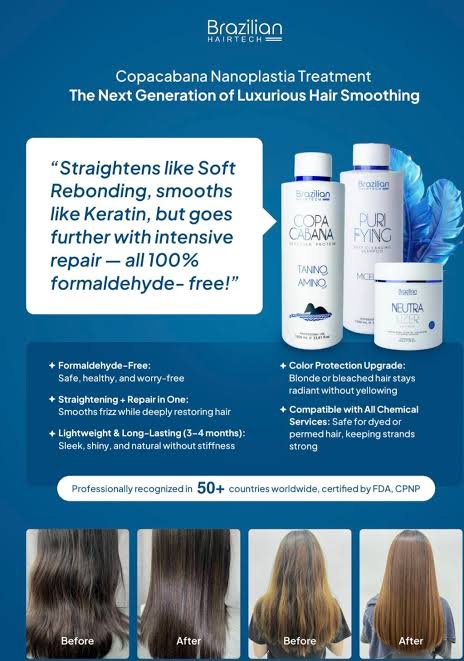 Brazilian HairTech Copacabana Brazilian Protein (Nanoplastia Treatment) 1000ML