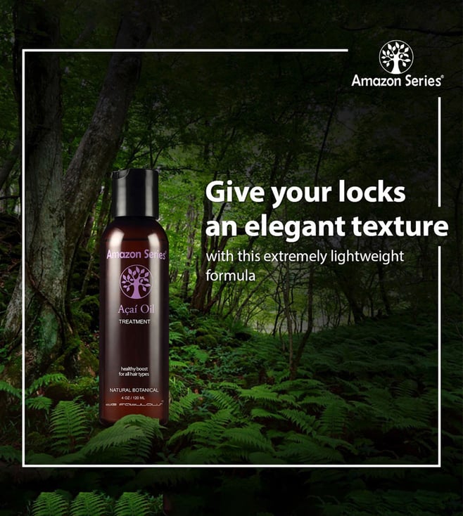 Amazon Series Acai Oil Treatment -120ml | Anti-Frizz | Omega 6-9 | Sulphate Free | All Hair Types | Hair Sunscreen