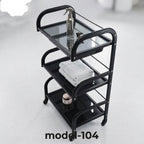 Glass surgical trolley