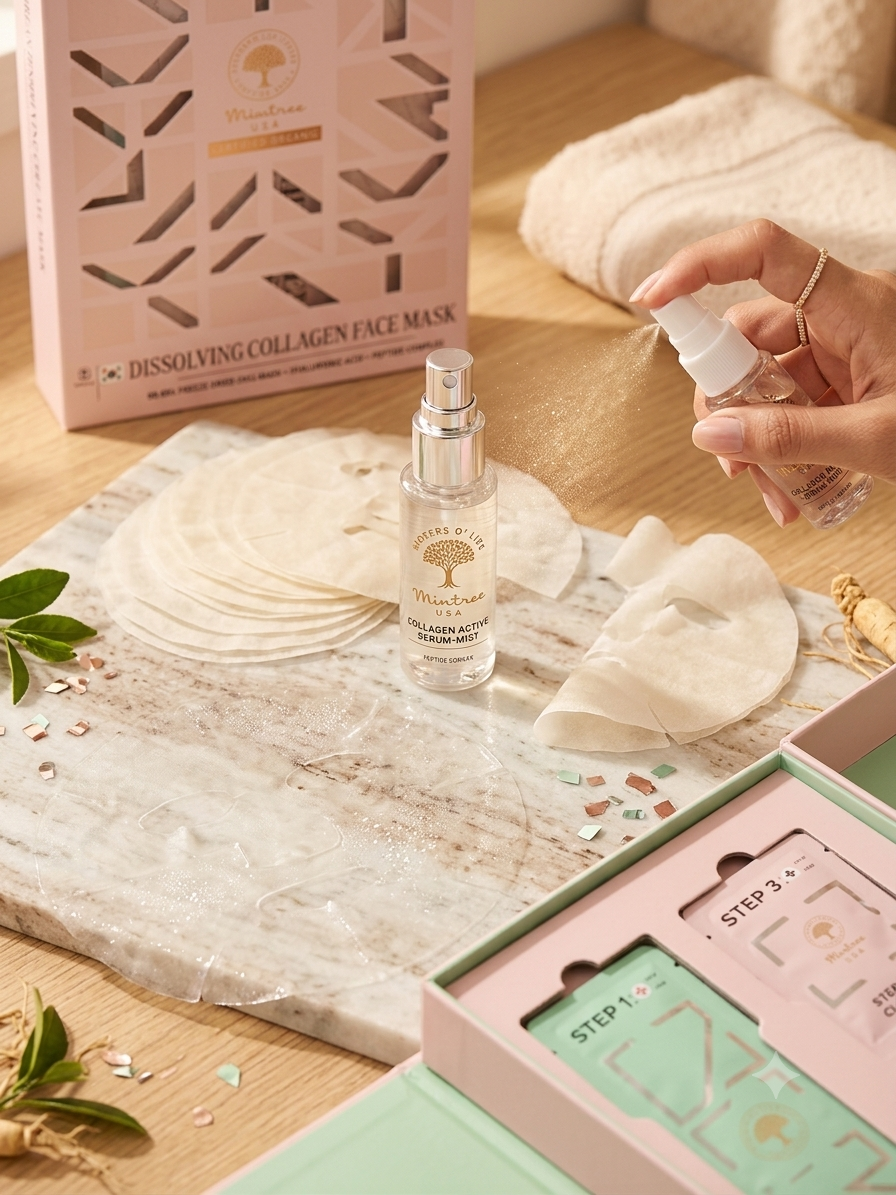 Mintree dissolving collagen face mask 310g