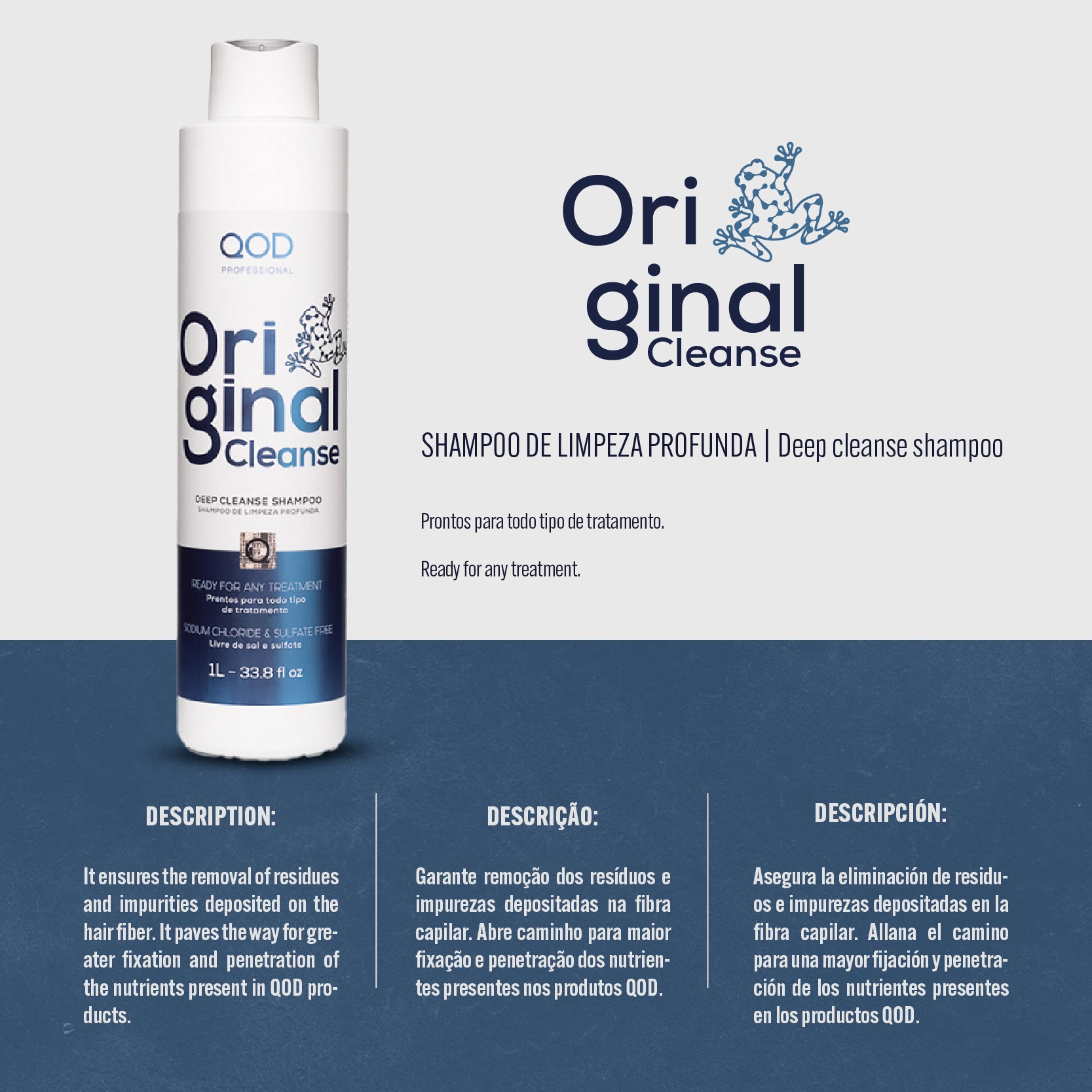 QOD original cleanse shampoo 1L