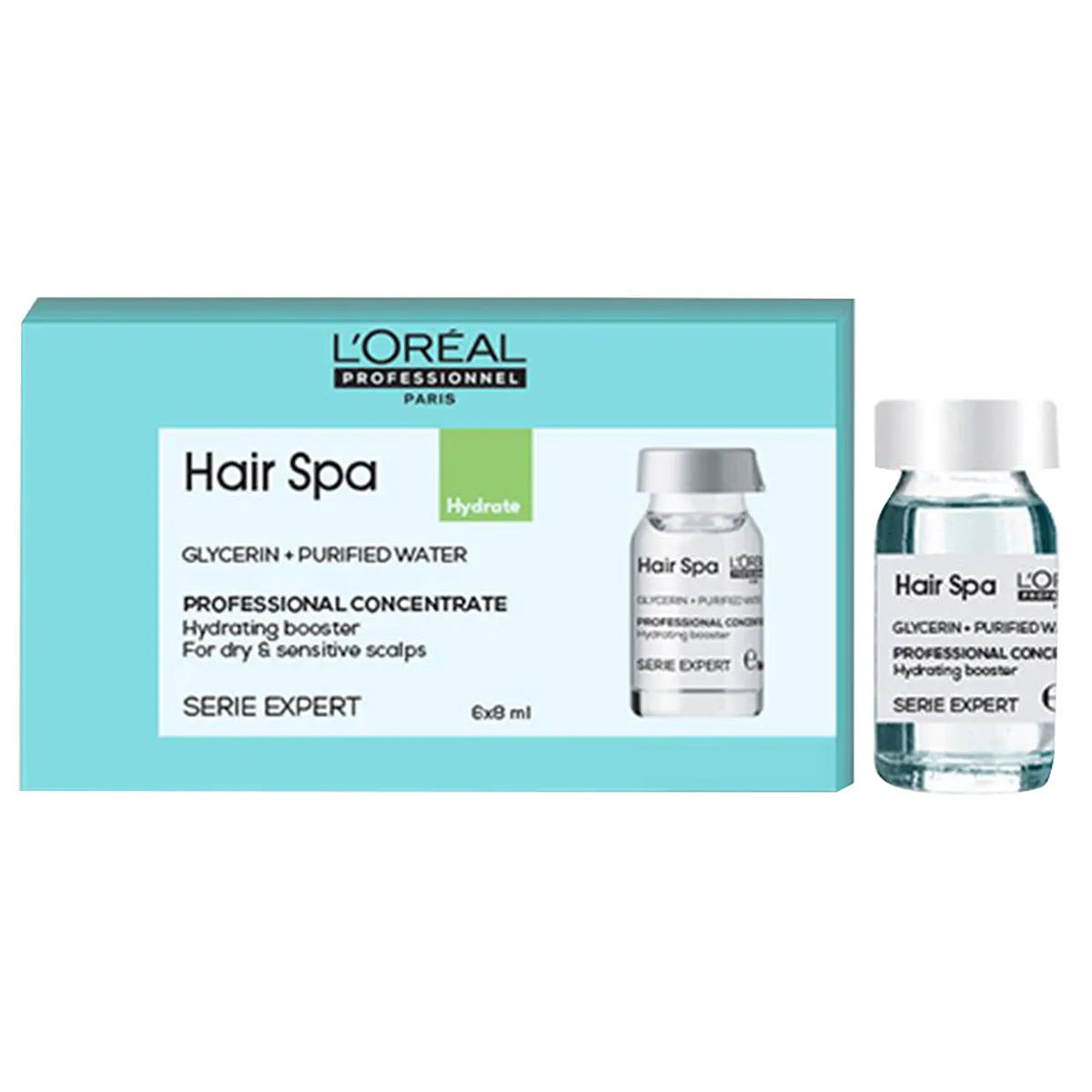 Loreal professionnel hair spa concentratev hydrate 6*8ml