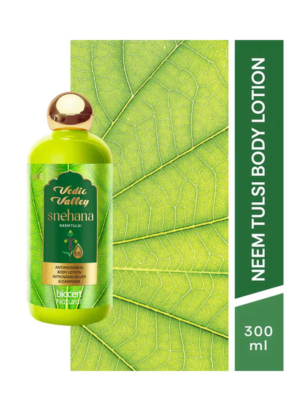 Vedic valley sanam neem tulsi body wash & shampoo 300ml