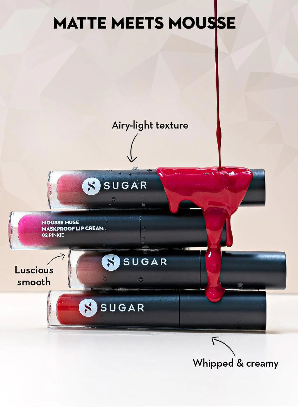 Sugar mousse muse maskproof lip cream 5ml