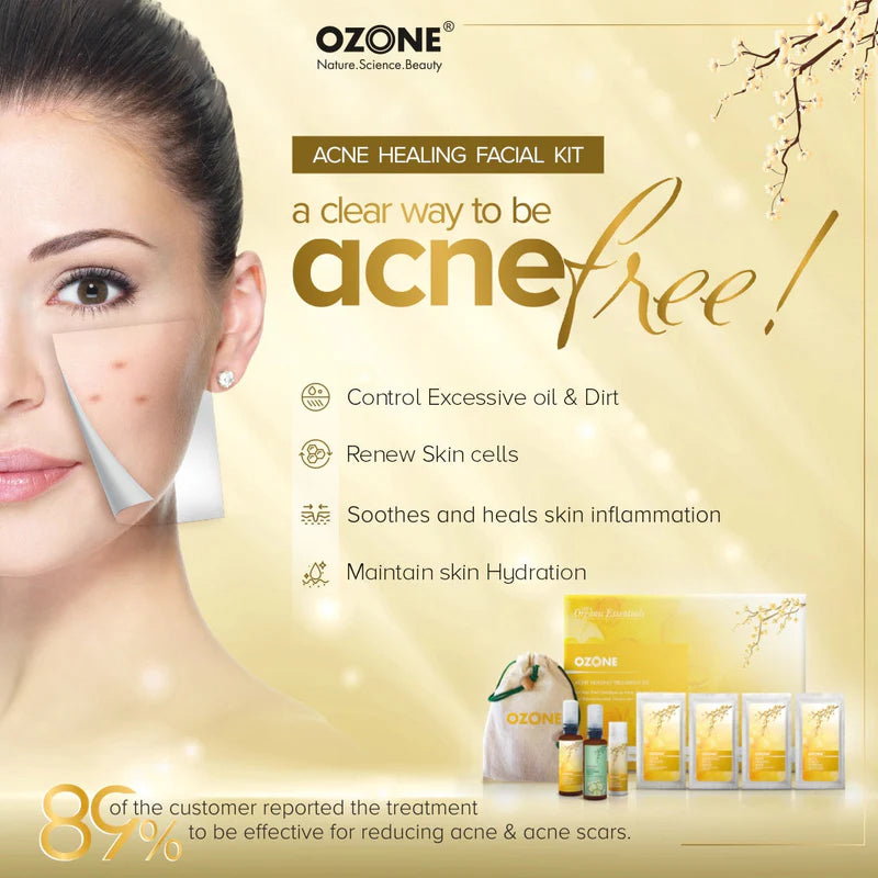 Ozone acne healing treatment kit