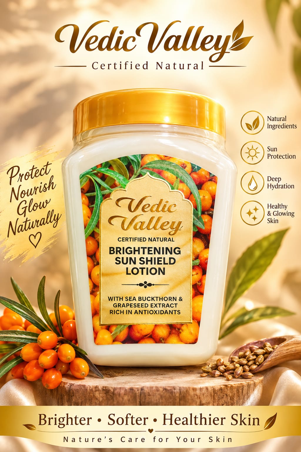 Vedic valley brightning sun shield lotion 300ml