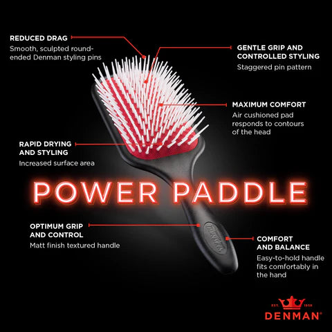 Denman the power paddle brush