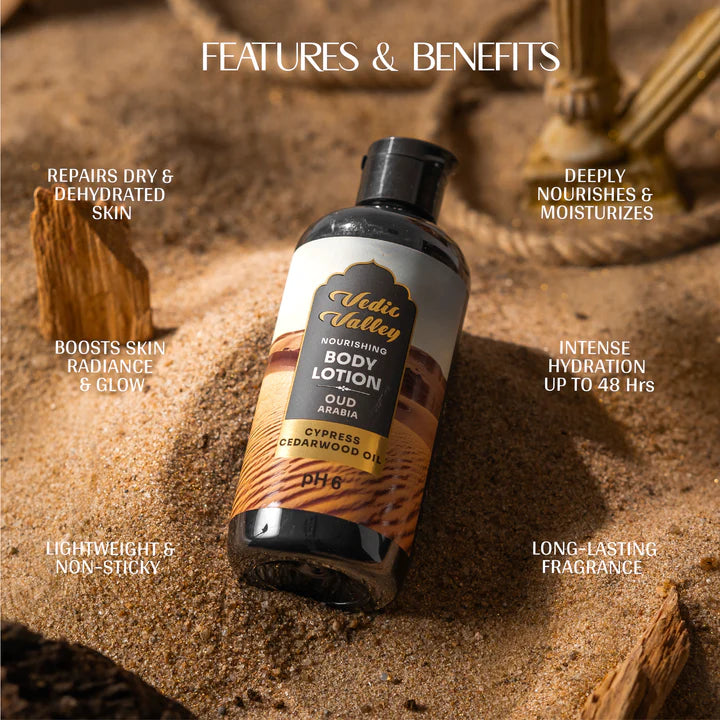Vedic valley OUD arabia nourishing body lotion 300ml