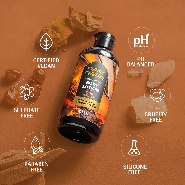Vedic valley OUD amber nourishing body lotion 300ml