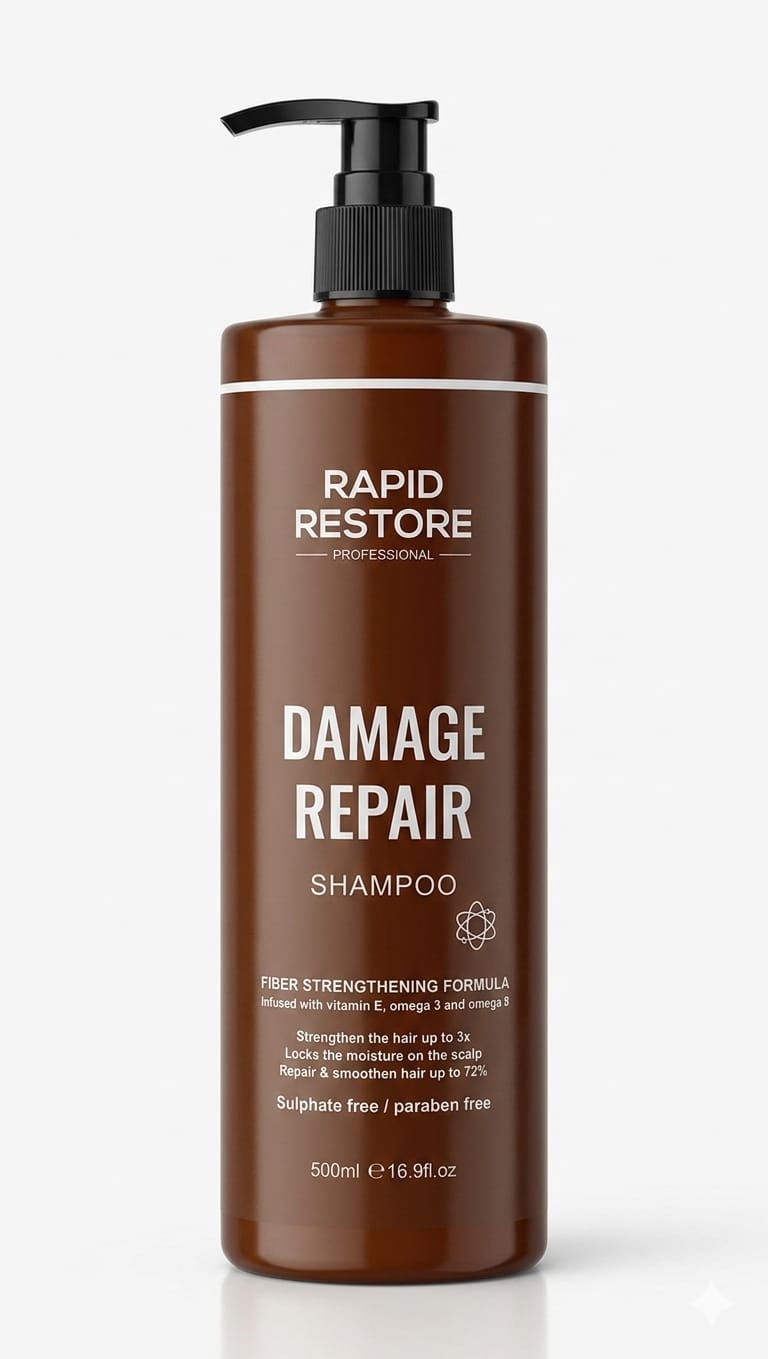 Rapid restore damage repair shampoo 500ml